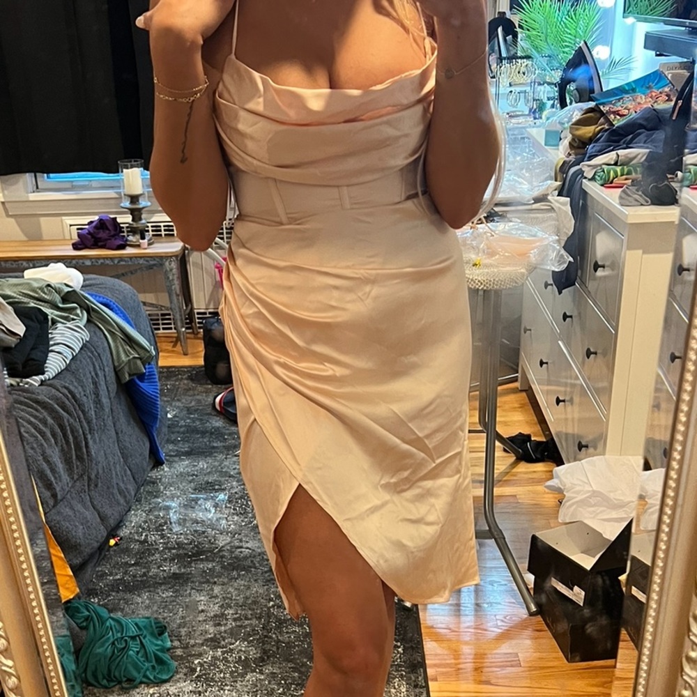 Hello Molly size 6 satin dress